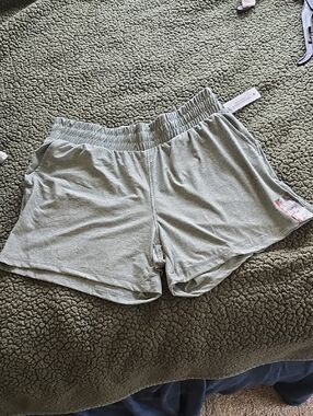 Athletic Works Light Sage Athletic Shorts with Elastic Waist